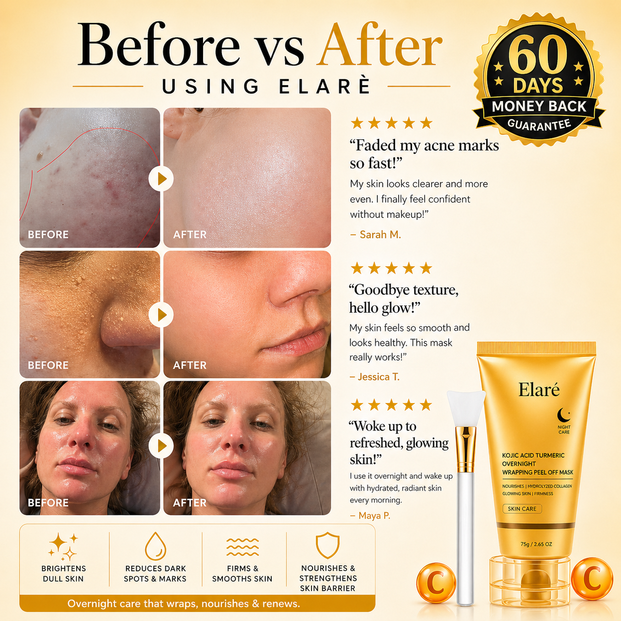 Elarè Kojic Overnight Mask